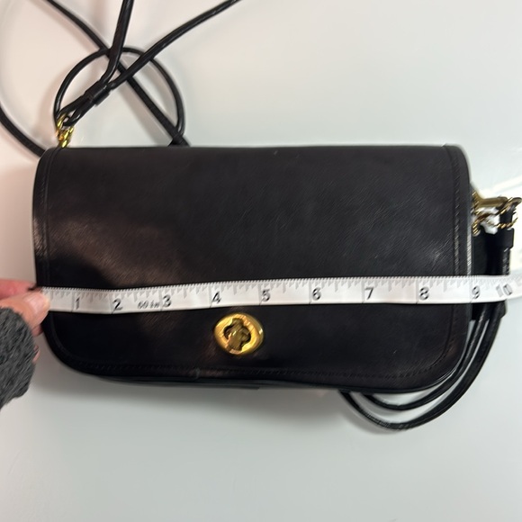 Coach | Vintage NYC 70s/80s Dinky #9375 in Black/Blavey? with double strap - Picture 14 of 16